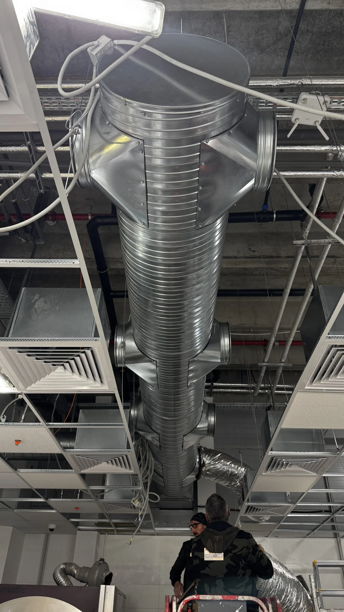 Tubulatura sistem de ventilatie adiabatic